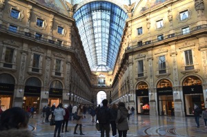 Nadia Mikushova. Inside view to the Vittorio Emanuele II Gallery shopping mall.