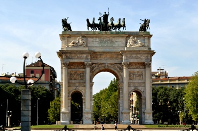 Nadia Mikushova. Arch of Peace in Milan.1.a