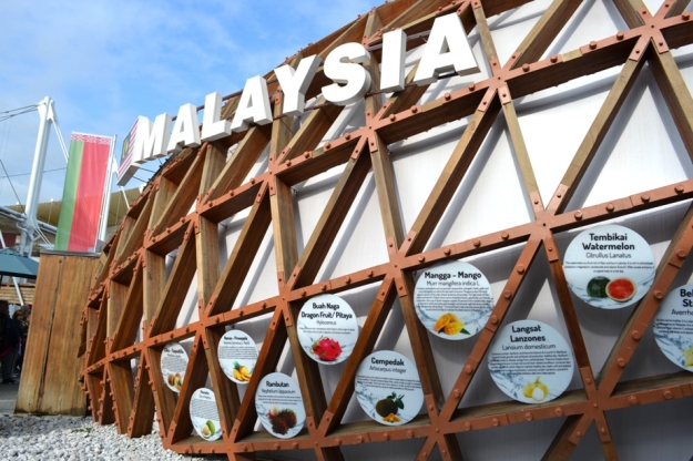 Nadia Mikushova. Malaysia EXPO Milano 2015 pavilion. Malaysian fruits.s